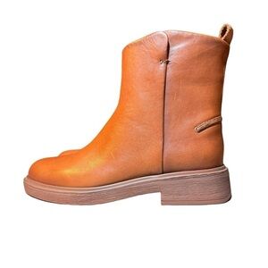 Franco Sarto Bealy Leather Ankle Boots sz 5 M